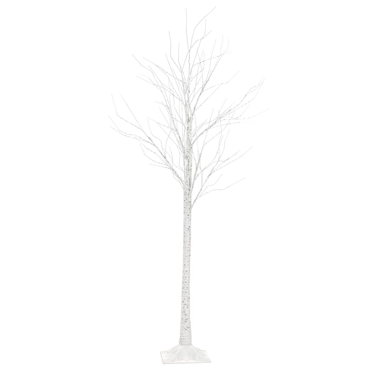 Sapin de Noël avec décoration LED 190 cm blanc Lappi Maisons du Monde