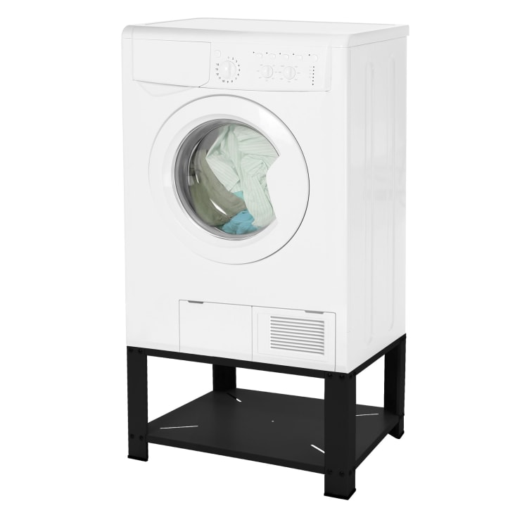 Soporte de elevación universal para lavadora o secadora negro