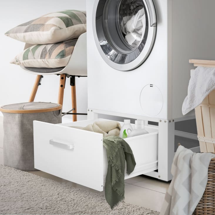  Base para lavadora – Base de lavabo doble para muebles