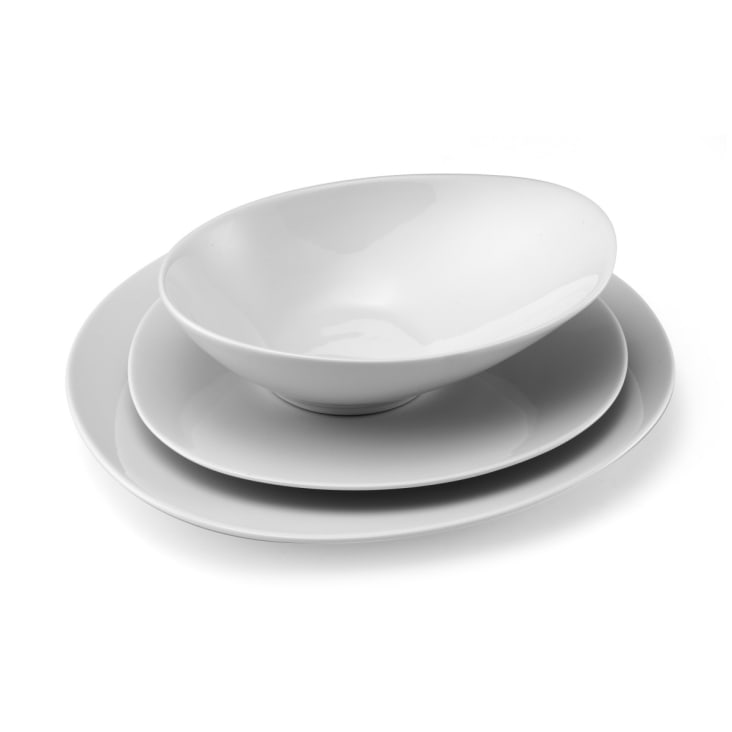 Plato llano blanco porcelana Ø 20 cm -Vajillas, Cristalería y Menaje
