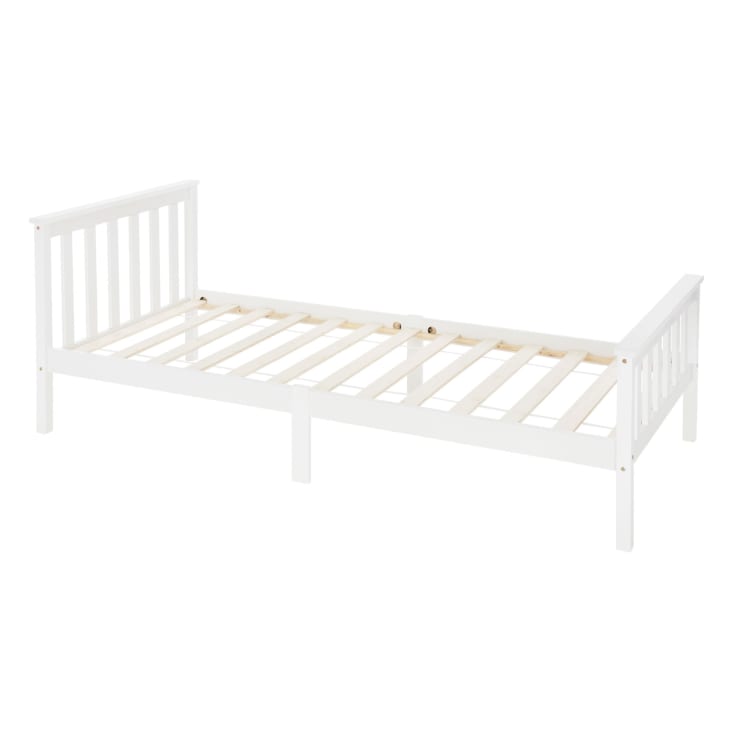 Lettino Baby Tany White 120x60cm - In Legno Di Pino Con Rete Regolabile 3 Livelli - Foto 13