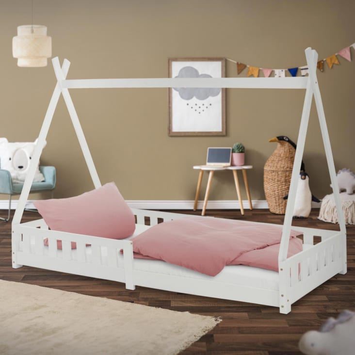 Estructura cama Montessori TIPI CHILDHOME 90x200 : Tienda bebe