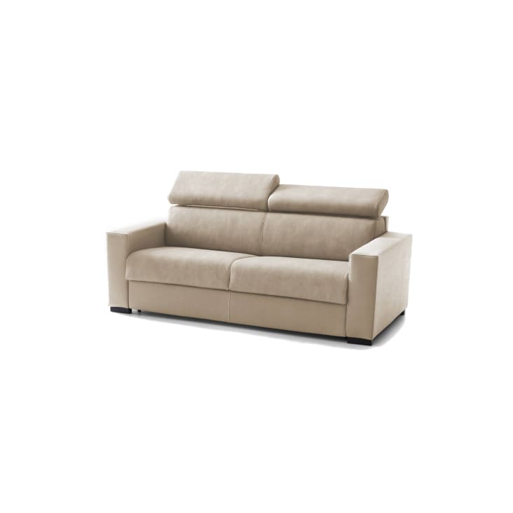 Divano letto 2 posti in tessuto beige DAALHOU