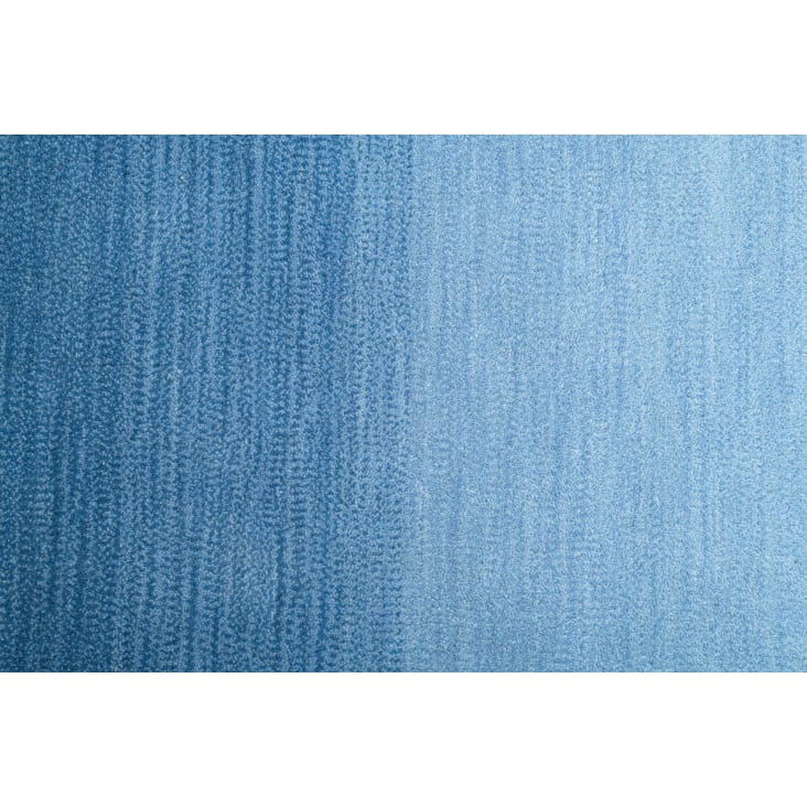 WmHeoo2077 Tapis Gradient Décoratif Tapis,Tapis en Soie et Laine tie-Dye,  Tapis Simple Couleur Pure-Bleu_80x160cm,Tapis Fourrure synthétique pour Le