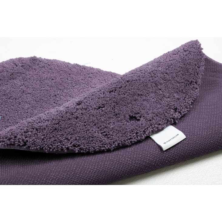 Tappetino Da Bagno Brandsseller - Rotondo, Diametro 60 Cm, Viola Bacca, Morbido E Antiscivolo - Foto 3