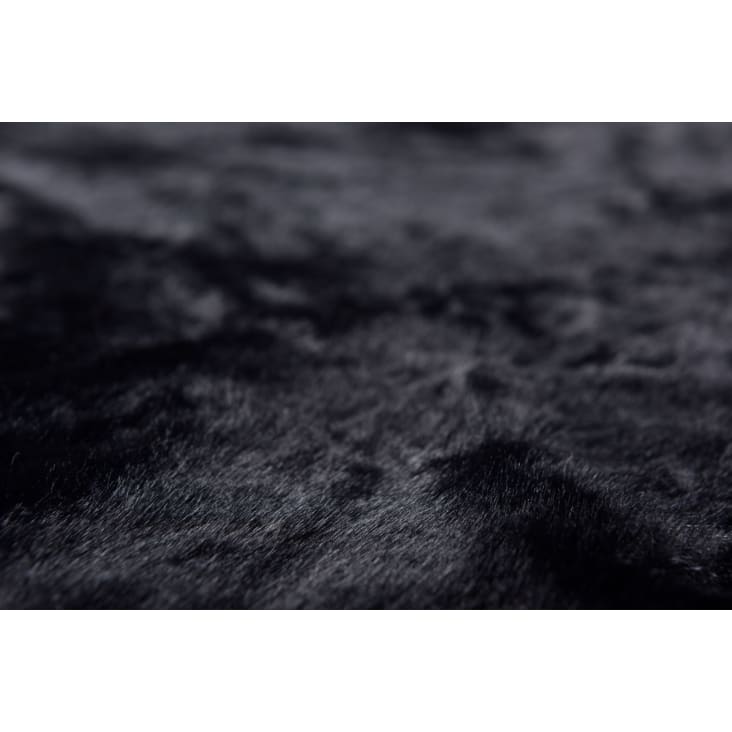Tapis tissé à la machine en polyester - noir-CHIARA cropped-2