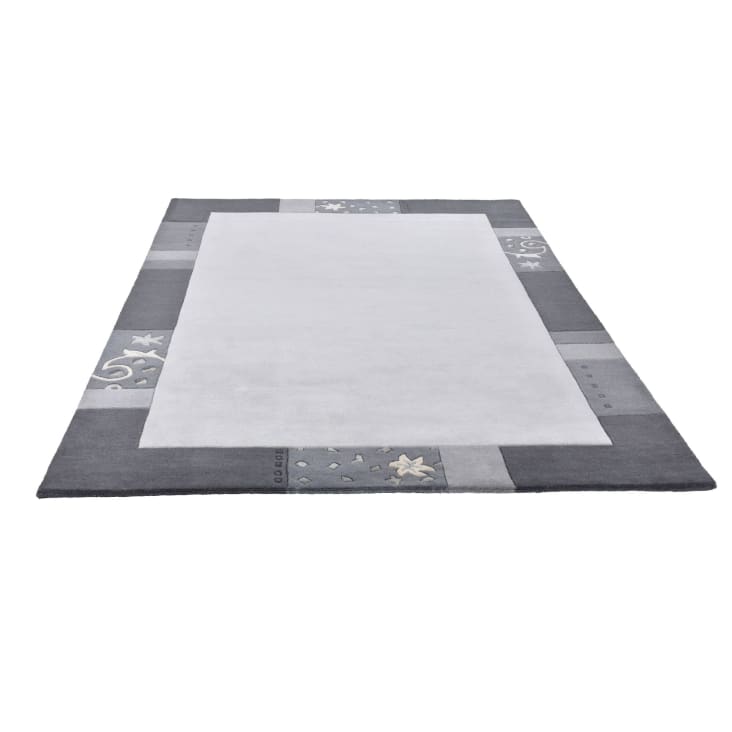Tapis Design Rhombus Art - noir / blanc 160x230 cm