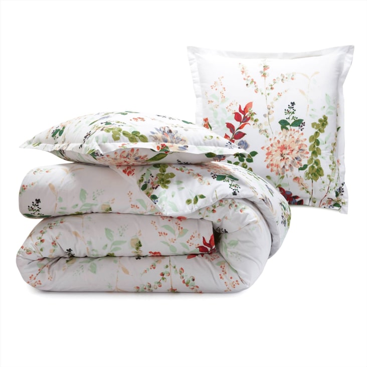 Housse Couette 220X220 Cm Couleur Fleur Housse De Couette Imprimée De Style  Simple Et Moderne Avec Housse De Couette À Gliss[u42875] - Cdiscount Maison