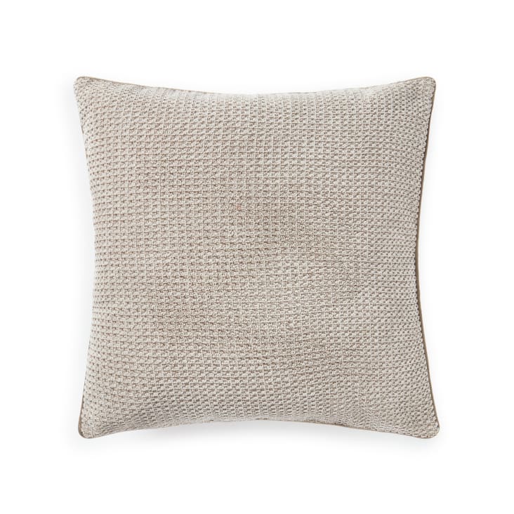 Juego de cojines para sofá de color beige, funda de almohada de 45 x 45 cm