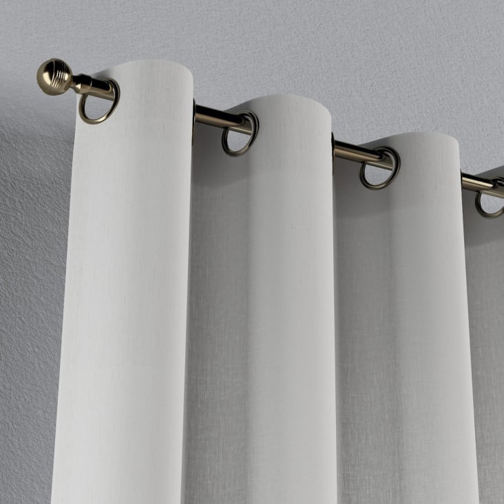 Leinen Vorhang mit Ösen, weiß, 130x245 cm LINEN | Maisons du Monde