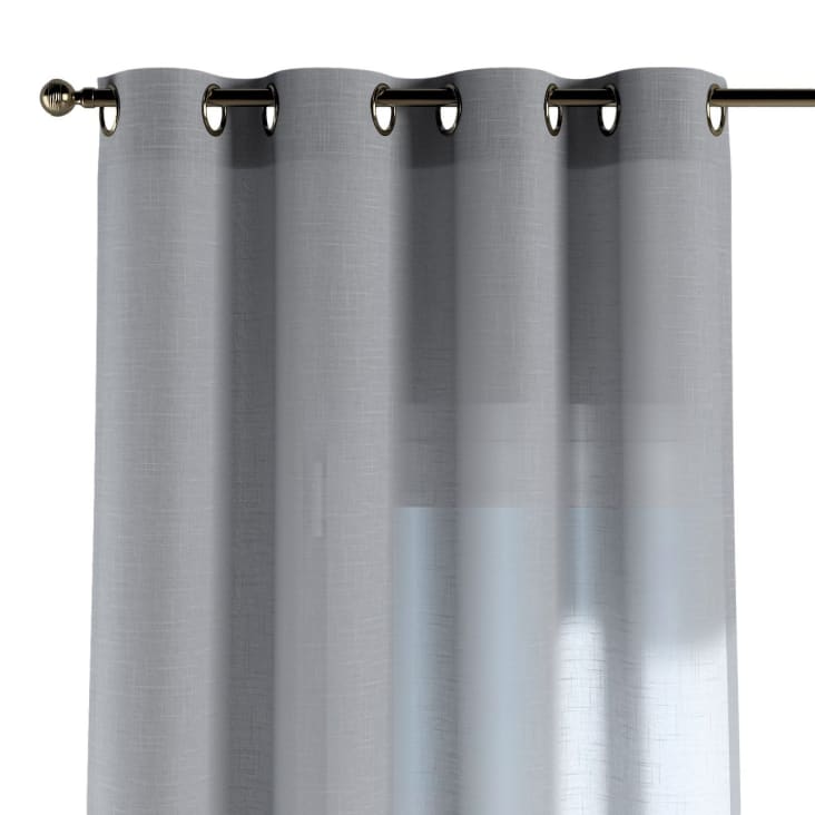 Halbtransparenter Vorhang mit ROMANTICA Ösen, 60x100 | Monde du grau, Maisons cm