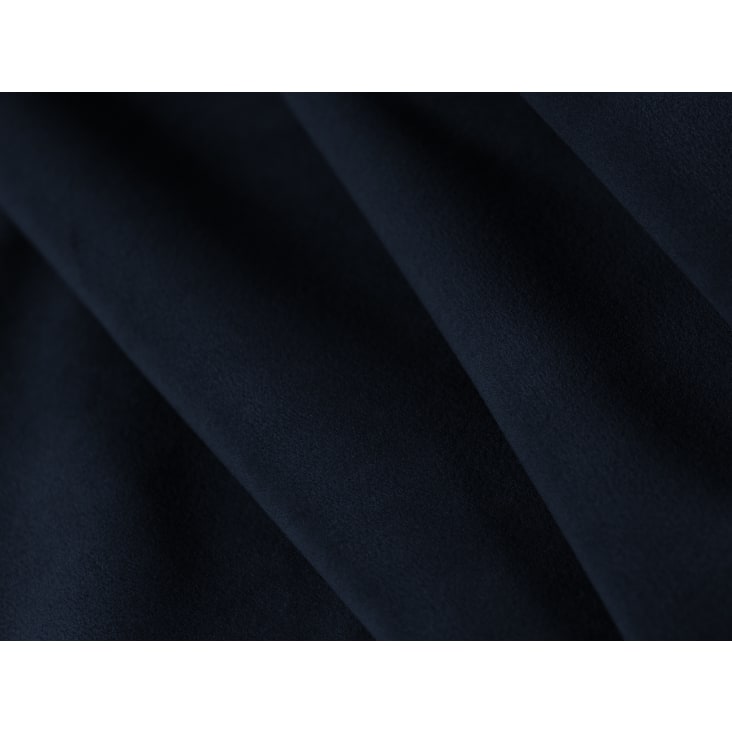 Canapé d'angle gauche 5 places en tissu velours bleu roi-Kaelle cropped-2