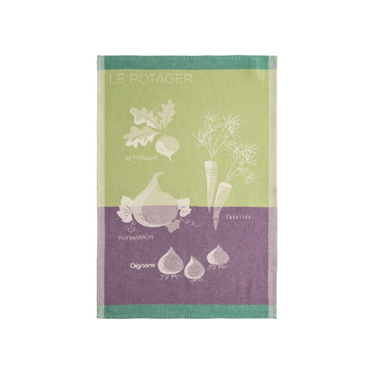 Torchon Uni En Jacquard De Coton, FELIX - Multicolore - - 6.90