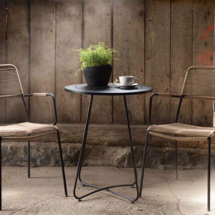 Nature Housse pour meubles de jardin pour table et chaises rondes