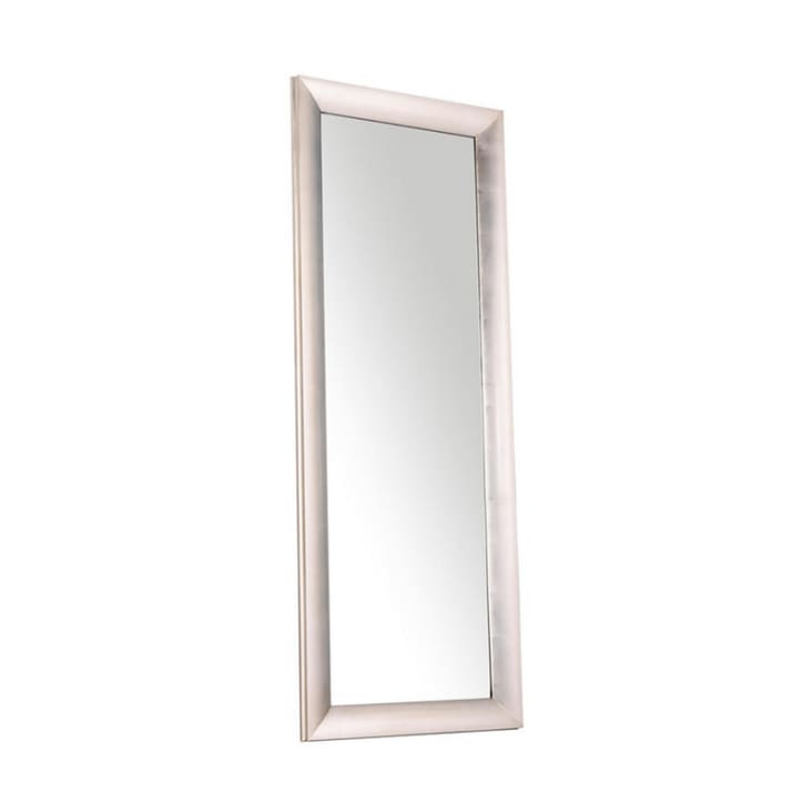 Artloge Specchio Parete Lungo Moderno: Specchio da camera Decorazioni muro  salotto Specchio con cornice Argento Grande rettangolare Specchio da