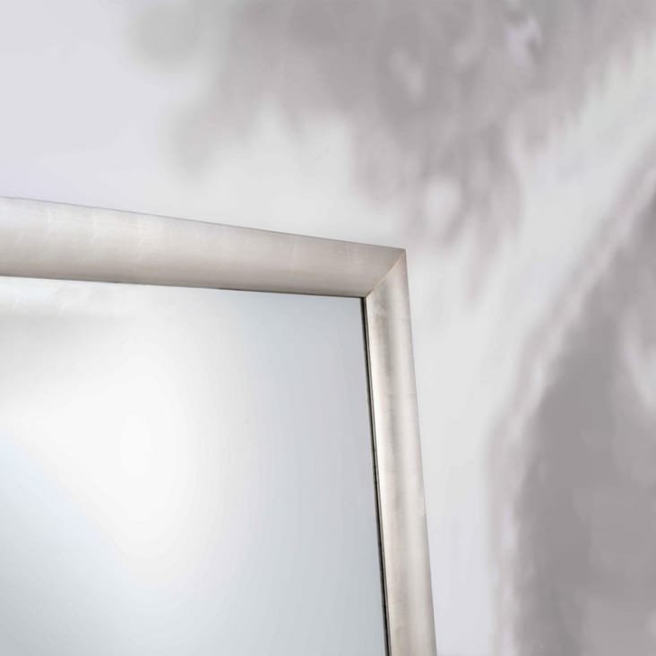 Specchio lungo parete rettangolare cornice legno Argento cm 81x4 183h ENEA