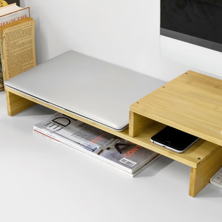 Rangement de bureau pour support de moniteur en bois avec tiroirs pour la  maison Bureau - Chine Support pour moniteur, support pour ordinateur  portable