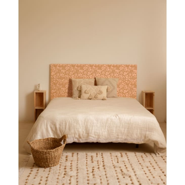 Canapé de madera tapizada color bellota 200x200 MORFEO LUXE