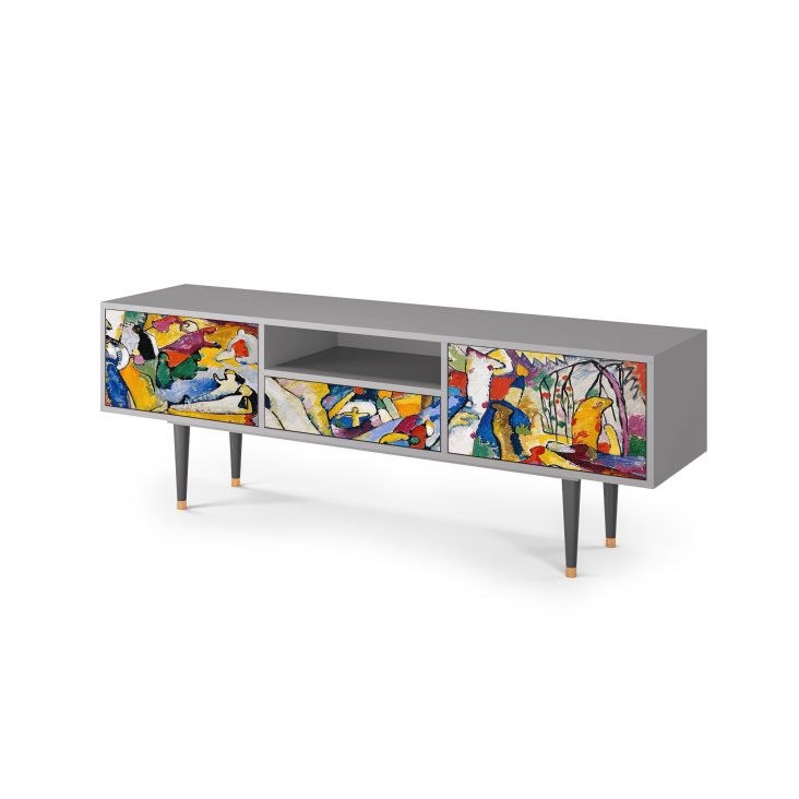 Meuble TV  multicolore 1 tiroir et 2 portes L 170 cm-IMPROVISATION 26 BY WASSILY KANDINSKY cropped-3