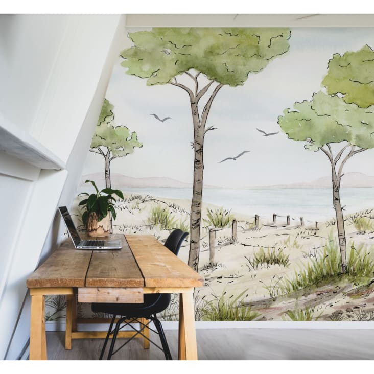 Papier peint panoramique enfant cabane en plein air 375 x 250 cm