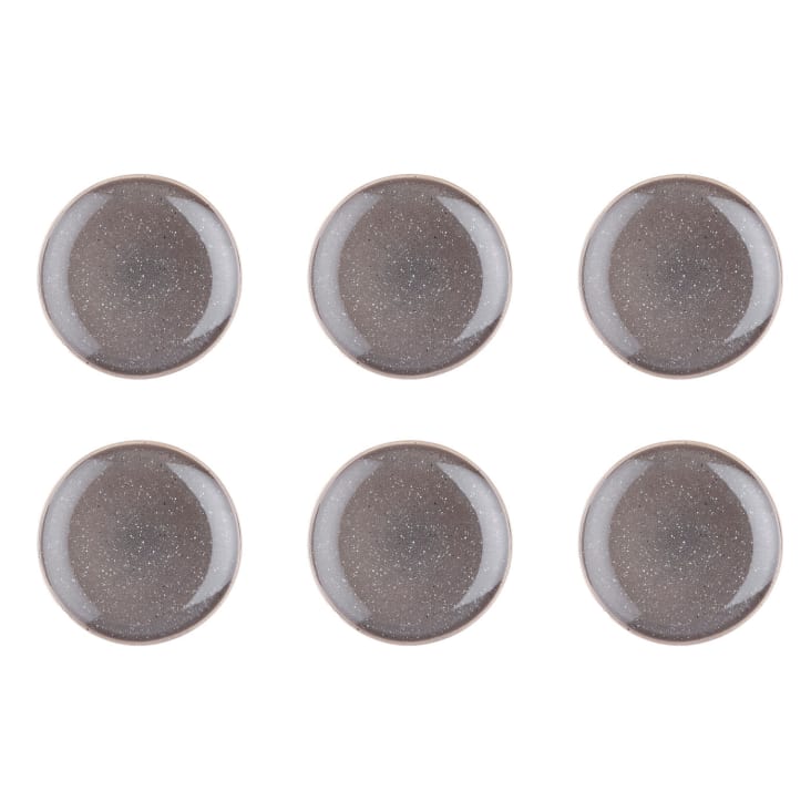 Lot De 6 Assiettes Desserts En Grès Bleu 20,5cm Aronal | Maisons Du Monde