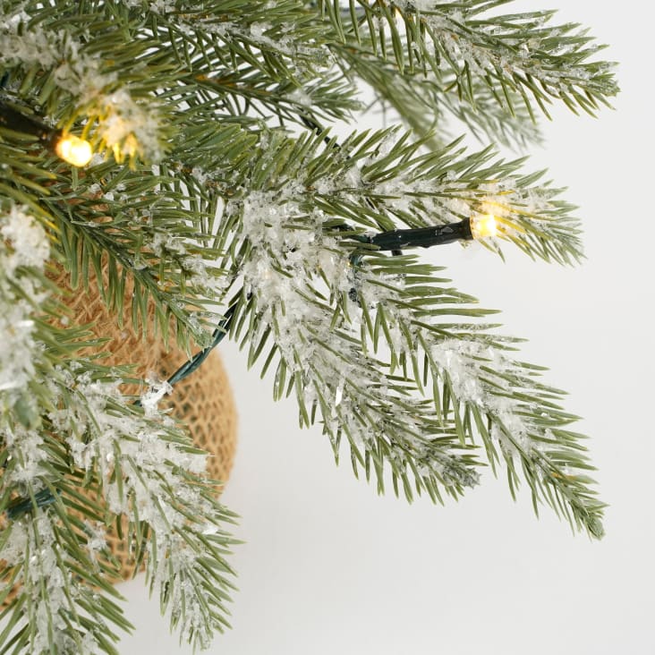 Künstlicher Weihnachtsbaum in Brewer Jutesack 45 LED-Beleuchtung Monde Maisons mit du 