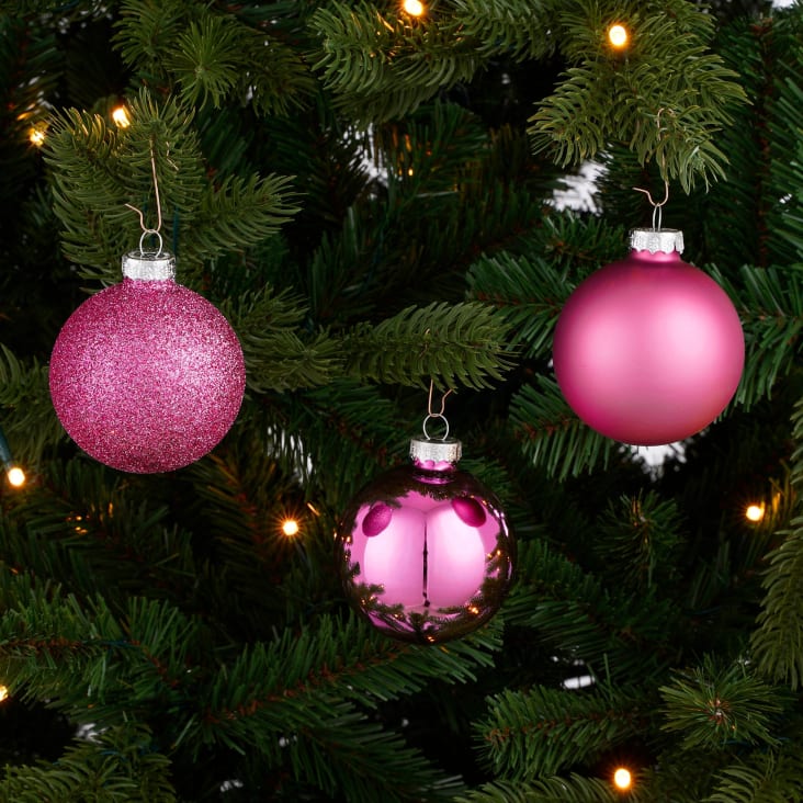 Boules De Noël En Verre Blanc Satiné - Lot De 8 Pièces - Décorations Sapin Classiques Par Krebs Glas Lauscha