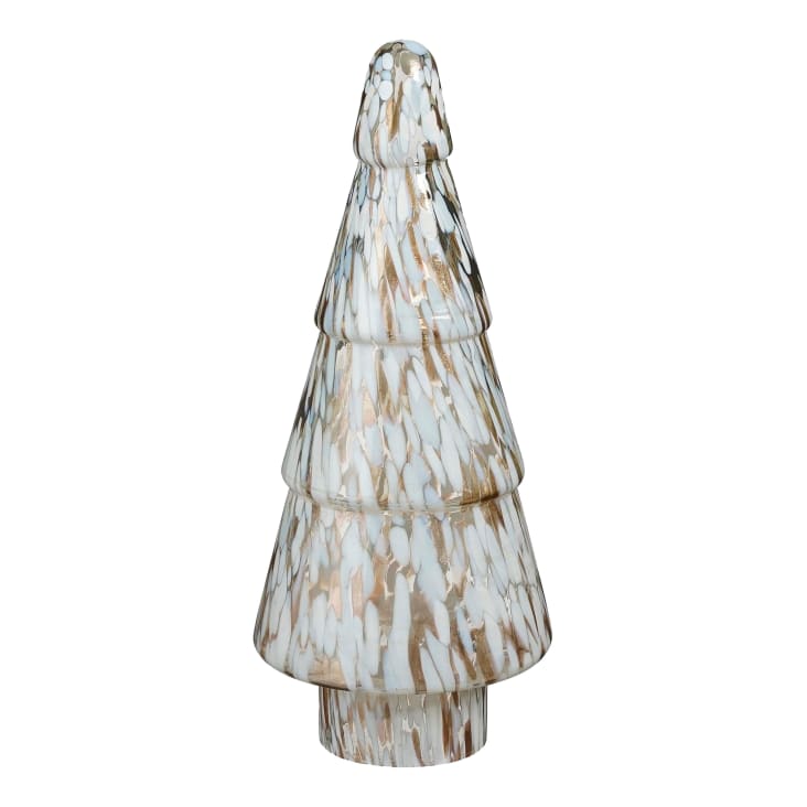 Décoration de noël arbre en verre blanc H41,5 Maisons du Monde