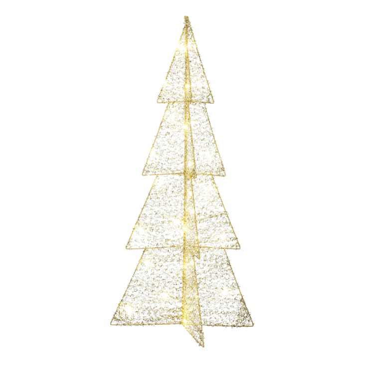 Décoration de noël arbre en polyester doré H79 Maisons du Monde
