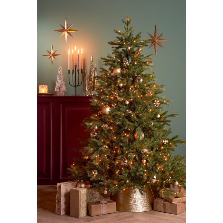 Jupe de sapin noel en metal dore L50