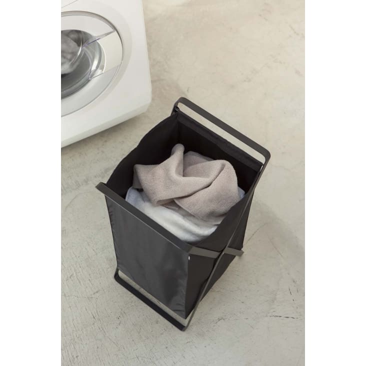 Cesto lavanderia (XL) in avorio & nero/Cesto lavanderia