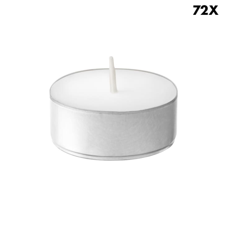 Spaas 10 Bougies de ménage 21/240 mm, ± 8 Heures, Non-parfumée - Blanc