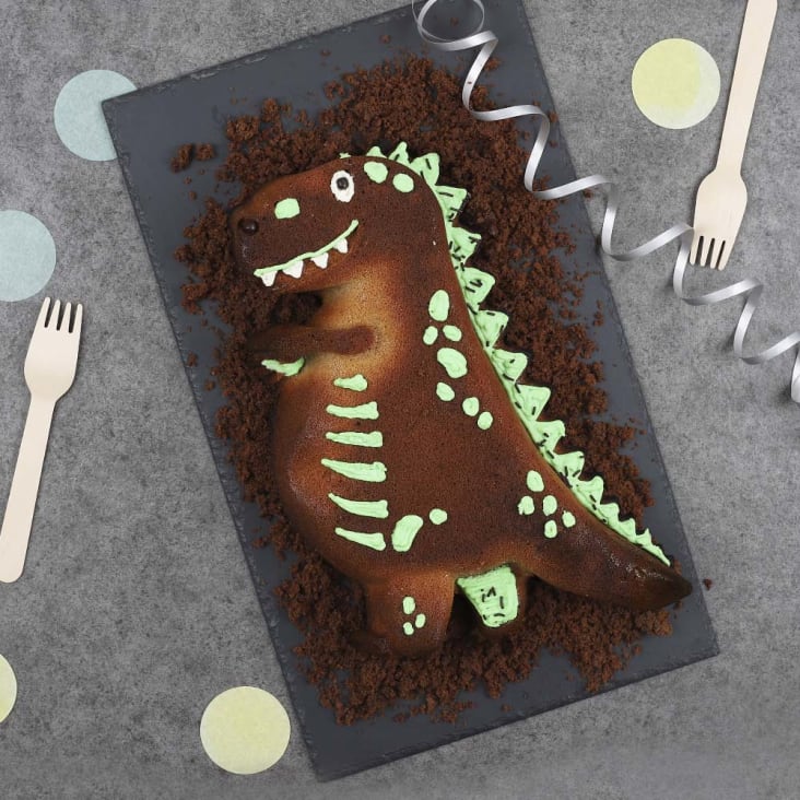 Moule à gâteau en silicone dinosaure