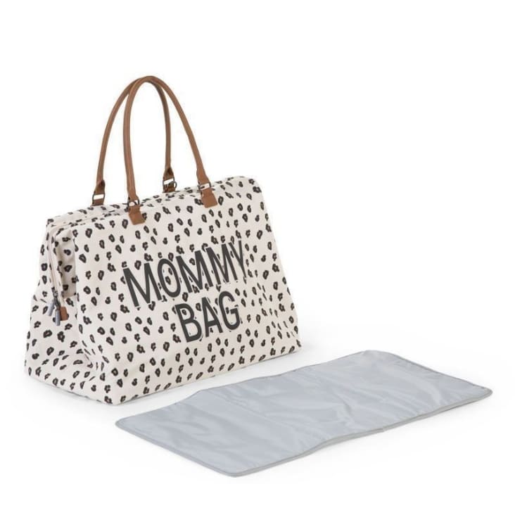 Sac à langer à anses Mommy bag large Canvas leopard-Mommy bag cropped-2