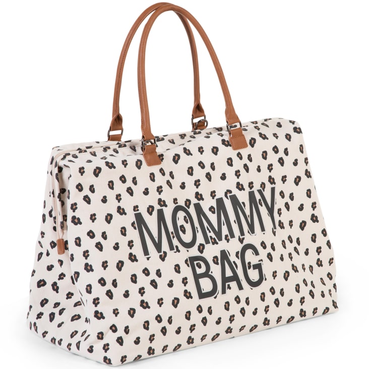 Sac à langer à anses Mommy bag large Canvas leopard-Mommy bag cropped-4