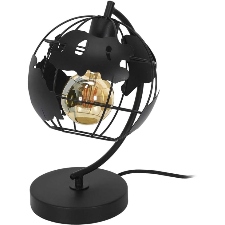 Nos Maisons Du Monde Lampes à Poser Lampe étagère En Métal Noir Et Globe En  Verre sont de bonne qualité, à bas prix, de haute qualité et en quantité