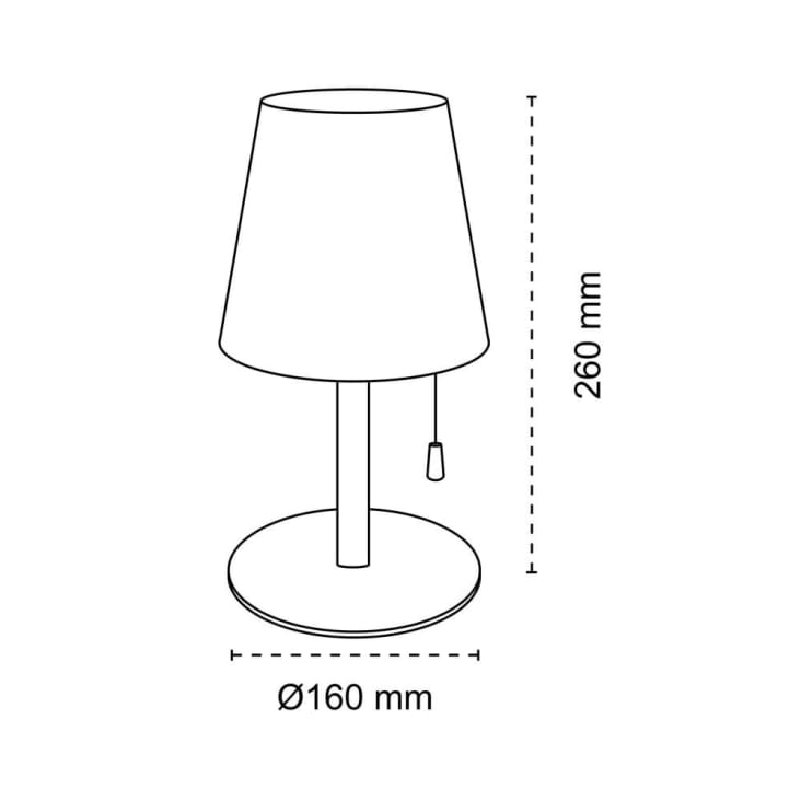 Lampe de table LED Multicolore 26cm, luminaire extérieur résistant