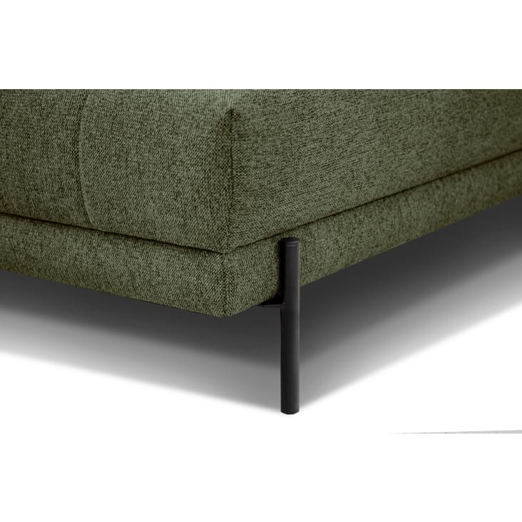 Canapé d'angle droit  5 places en tissu vert-Avena cropped-8