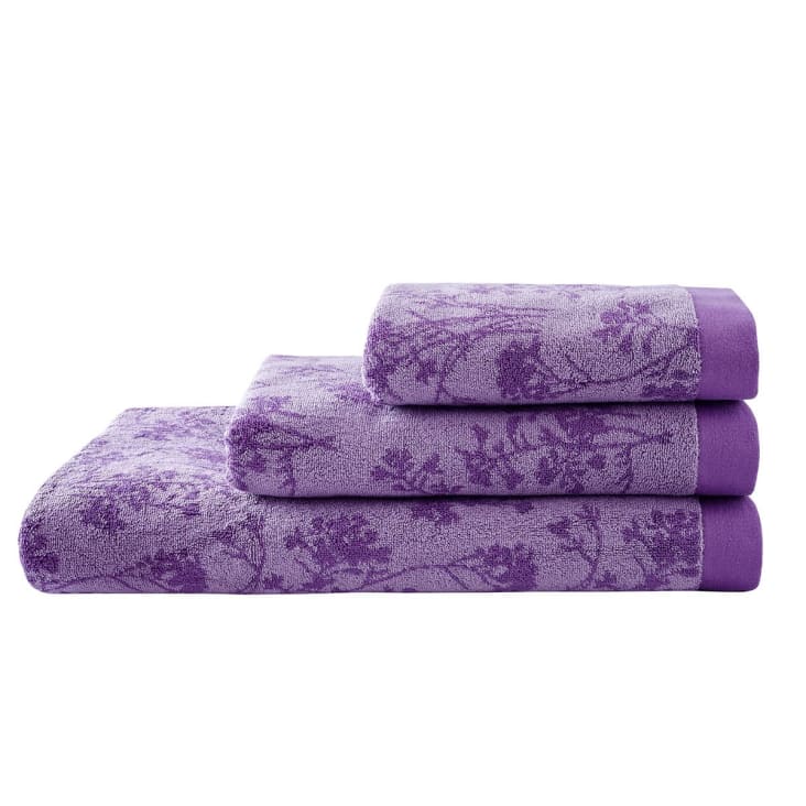 Drap de bain coton violet 100x150 cm Epoque