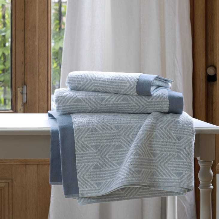 Maxi Drap De Bain 90x150 Cm 100% Coton - Navy, Doux Et Absorbant, Pour Salle De Bain
