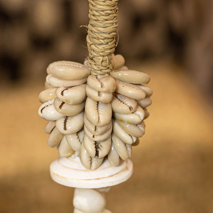 Collier Vintage Années 70 En Coquillages - Superbe Grand Collier, Occasion, Thème Mer, Fabrication France