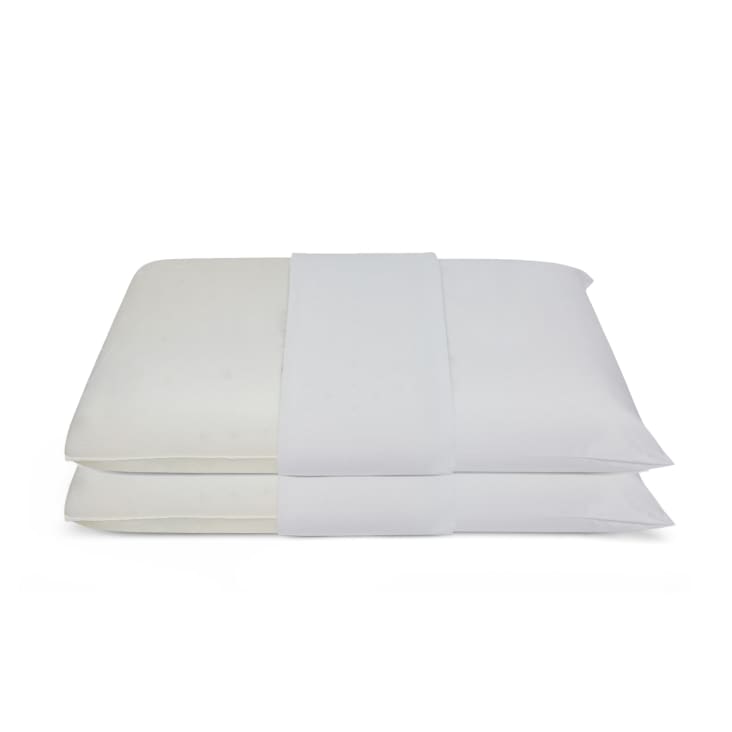 Baldiflex Emporio Cuscini Coppia Modello Saponetta: Guanciali In Fibra Naturale E Cotone, Made In Italy
