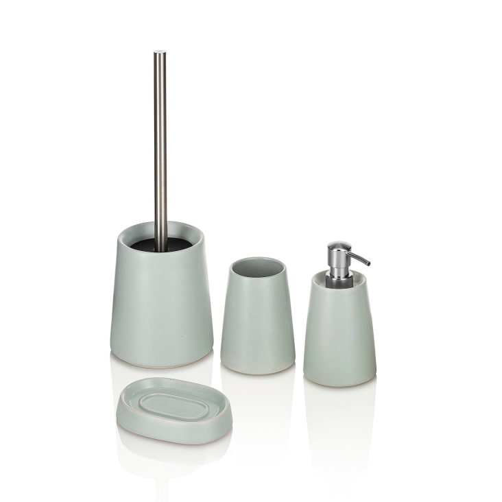 Set 4 pezzi accessori bagno a muro romance bronzo in acciaio inox e cromall