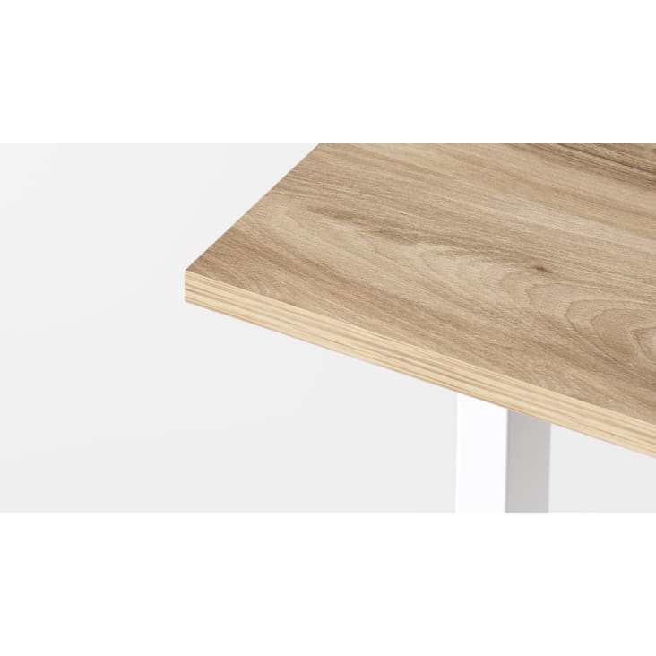 UP & DESK plateau bois (120x80 bois naturel) - Meuble ordinateur