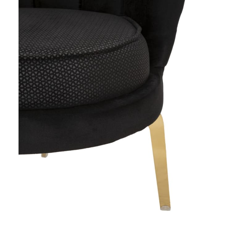 ACRON in ciniglia scelta colore sedia con braccioli gambe in metallo dorato  design casa poltroncina