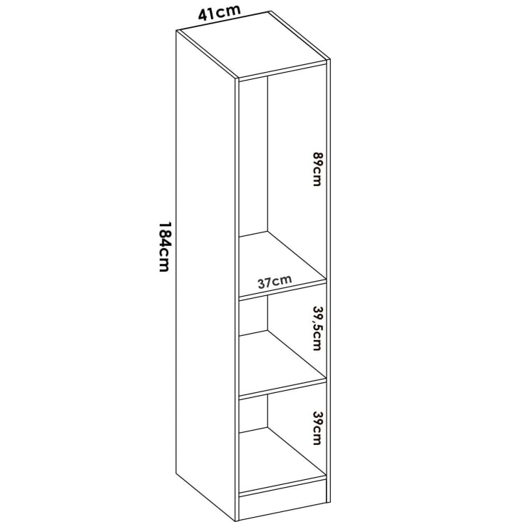 Guardaroba effetto legno rovere CUSNA