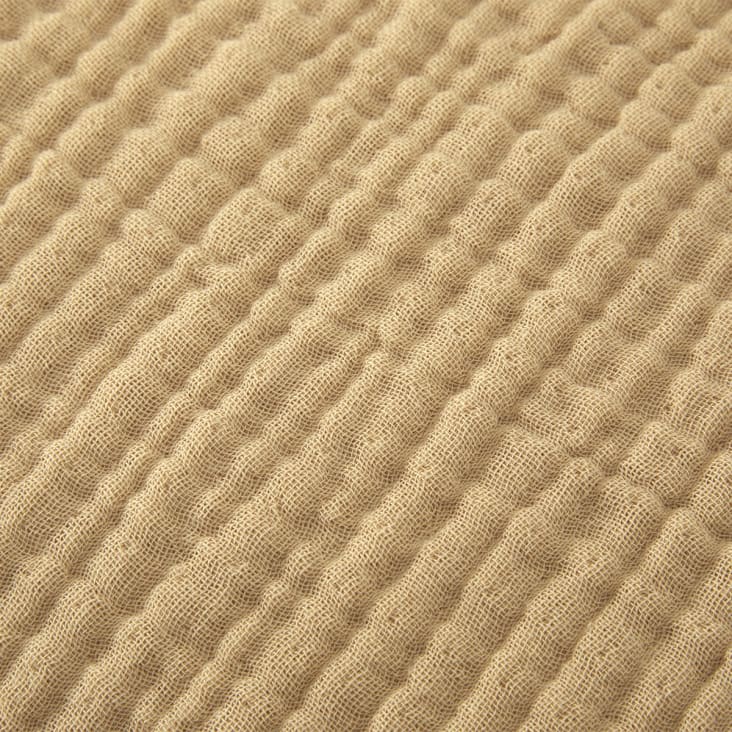Couvre lit en coton beige 260 x 240 cm-Cyclades cropped-3