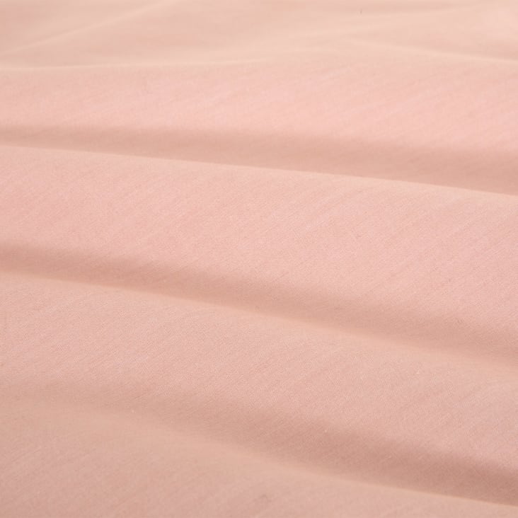 Housse de couette en percale de coton rose 260 x 240 cm-Alcove cropped-3