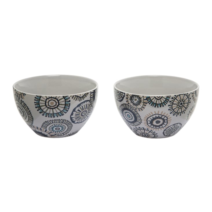 Set 4 Ciotole Riso In Porcellana Blu Cobalto Con Cucchiai Cinesi - Stile Dinastia Ming - Foto 5