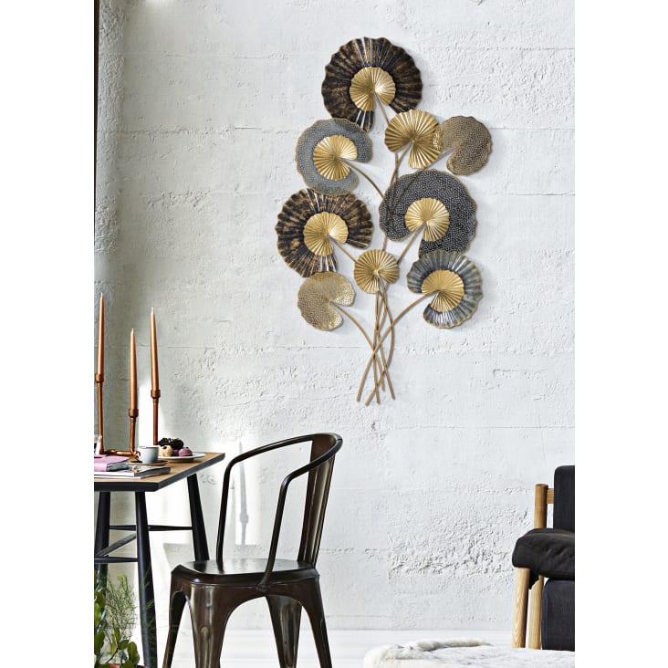 Décoration Murale Métal Delis 87cm Multicolore - Motif Uni, Paris Prix, Neuf